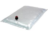 10 Liter Bag-in-Box Beutel mit Vitop-Dispenserhahn. Das spezielle Material des Beutels garantiert eine besonders lange Haltbarkeit des flüssigen Inhalts.