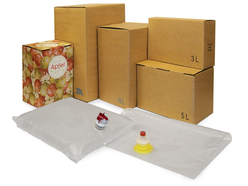 Bag-in-Box Kartons und Beutel